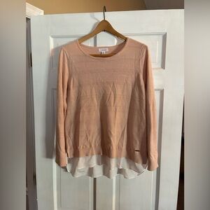 Women's Calvin Klein Peach Long Sleeve Top size medium